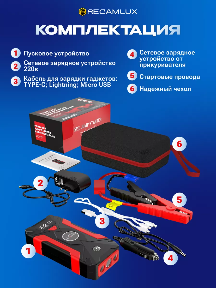 Комплектация пускового устройства